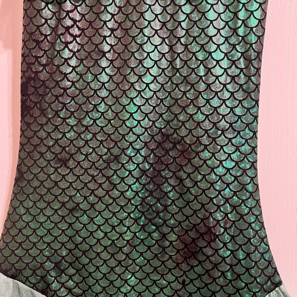 Purple and Green Mermaid Kids Costume - Picture 5 of 5